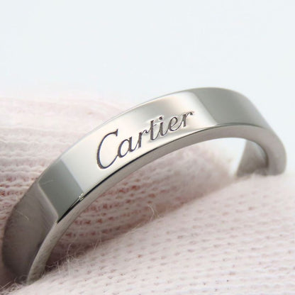 Cartier Ring C De Wedding 60 Pt950 Approx 7.69g Platinum Jewelry Simple Small