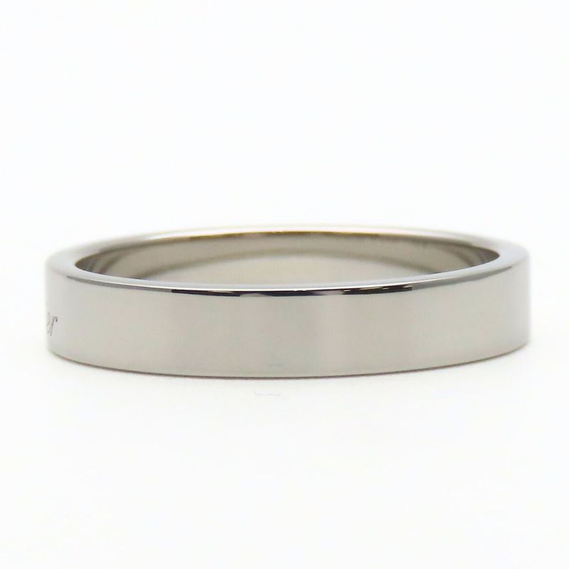 Cartier Ring C De Wedding 60 Pt950 Approx 7.69g Platinum Jewelry Simple Small