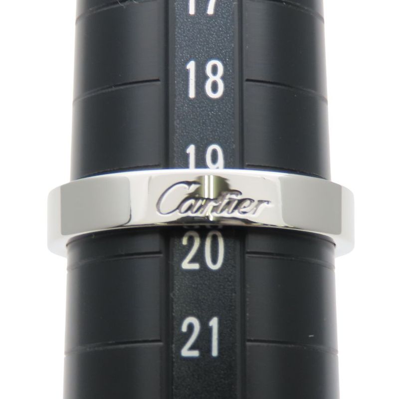 Cartier Ring C De Wedding 60 Pt950 Approx 7.69g Platinum Jewelry Simple Small