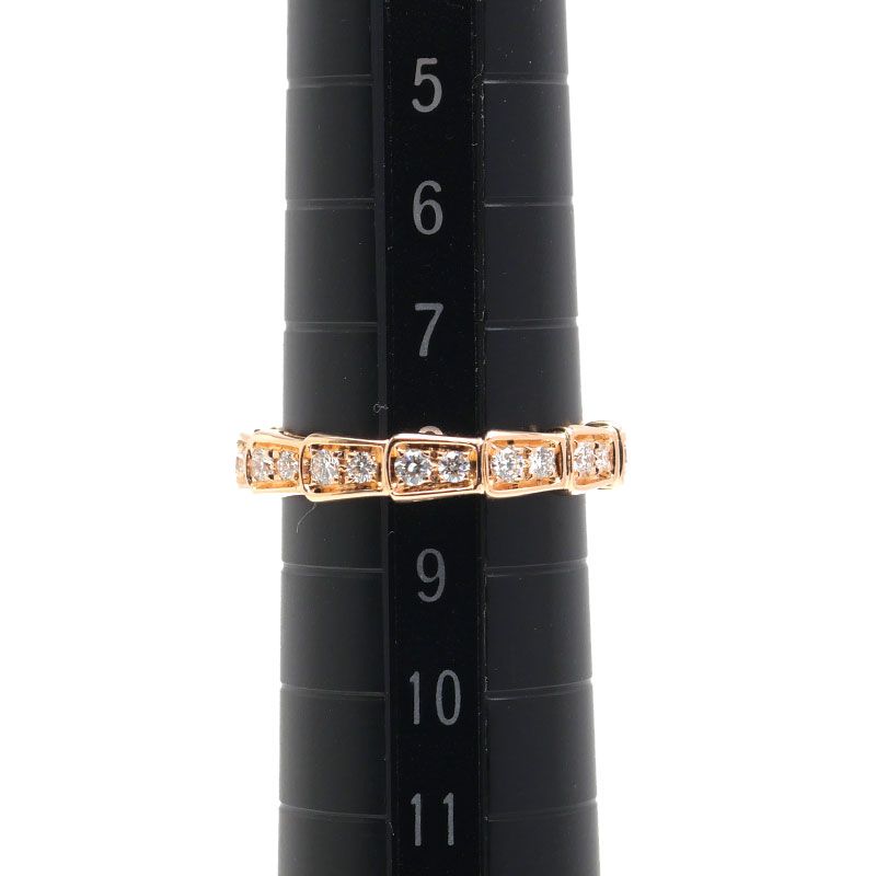 Bulgari Serpenti Viper Ring #48 750pg Diamonds