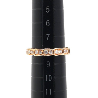 Bulgari Serpenti Viper Ring #48 750pg Diamonds