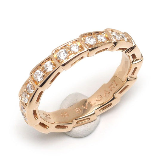 Bulgari Serpenti Viper Ring #48 750pg Diamonds