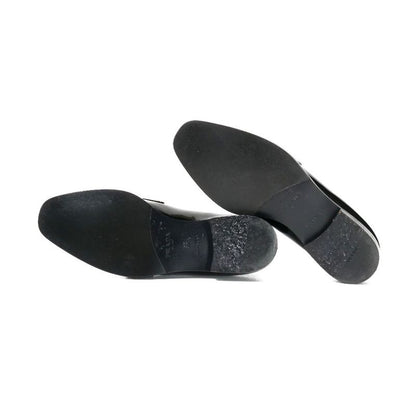 Prada Loafers Size 35 Chain Decoration Enamel Leather Shoes 20251119 Ra6624