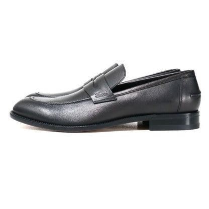 Gucci Loafers Size 8 1 2 Logo Leather Shoes Black 20251119 Ra6630