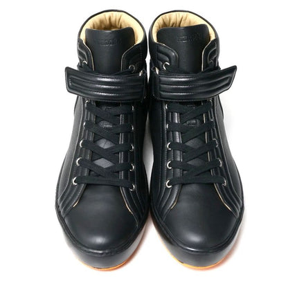 Hermes Sneakers Size 43 High Cut Boots Hoof Fastener Leather Shoes