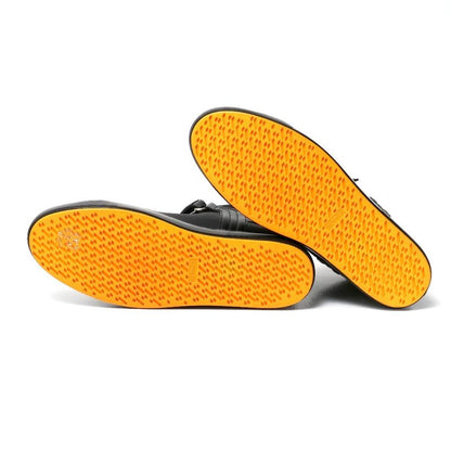 Hermes Sneakers Size 43 High Cut Boots Hoof Fastener Leather Shoes