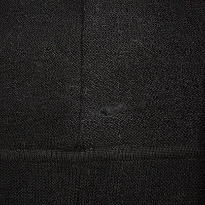 Hermes Silk Alpaca High Neck Knit Dress 17-7711 Black 40