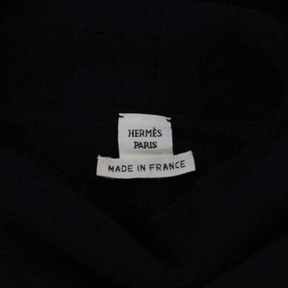 Hermes Silk Alpaca High Neck Knit Dress 17-7711 Black 40