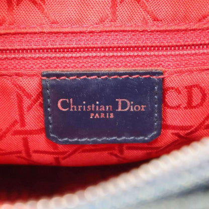 Christian Dior Lady Dior Denim Cannage Shoulder Bag Ma-0927 Indigo Blue
