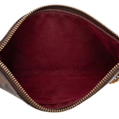 Louis Vuitton Damier Pochette Mira MM Chain Handbag Mini Shoulder Bag N63091