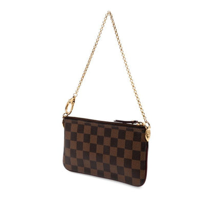Louis Vuitton Damier Pochette Mira MM Chain Handbag Mini Shoulder Bag N63091