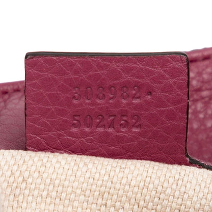 Gucci Soho Chain Tote Shoulder Bag 308982 Purple Leather Ladies Gucci