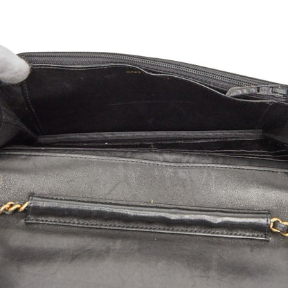 Chanel Coco Mark Chain Shoulder Bag Black Caviar Skin Women's Chanel