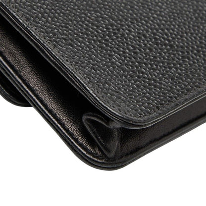 Chanel Coco Mark Chain Shoulder Bag Black Caviar Skin Women's Chanel