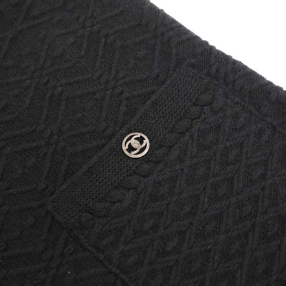 Chanel Sleeveless Nordic Cashmere Knit Dress P46753k05906 Black 40