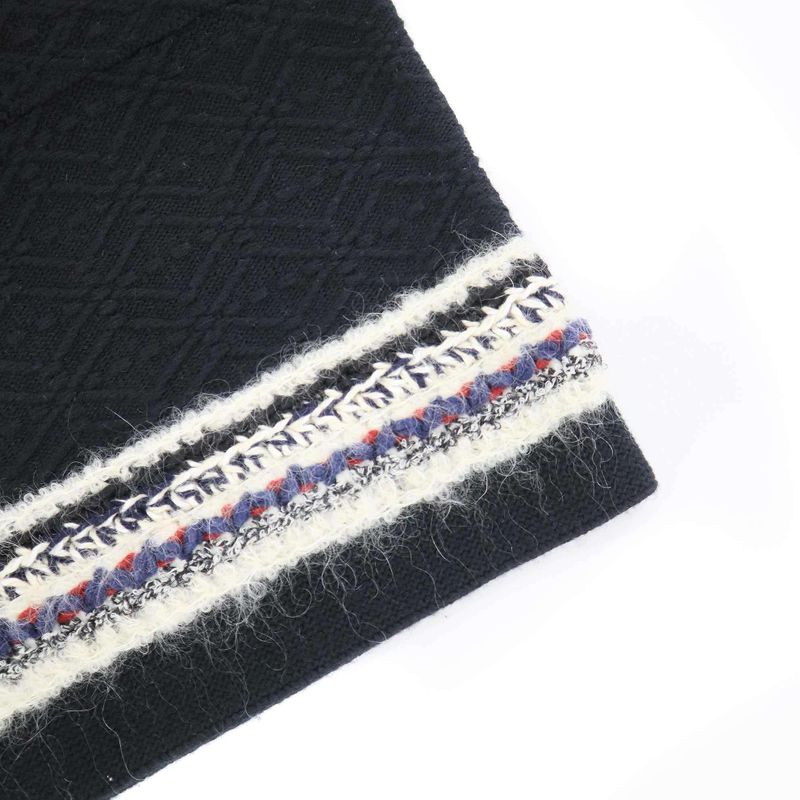 Chanel Sleeveless Nordic Cashmere Knit Dress P46753k05906 Black 40