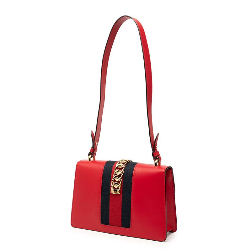 Gucci Sylvie 421882 White Leather Women's Gucci