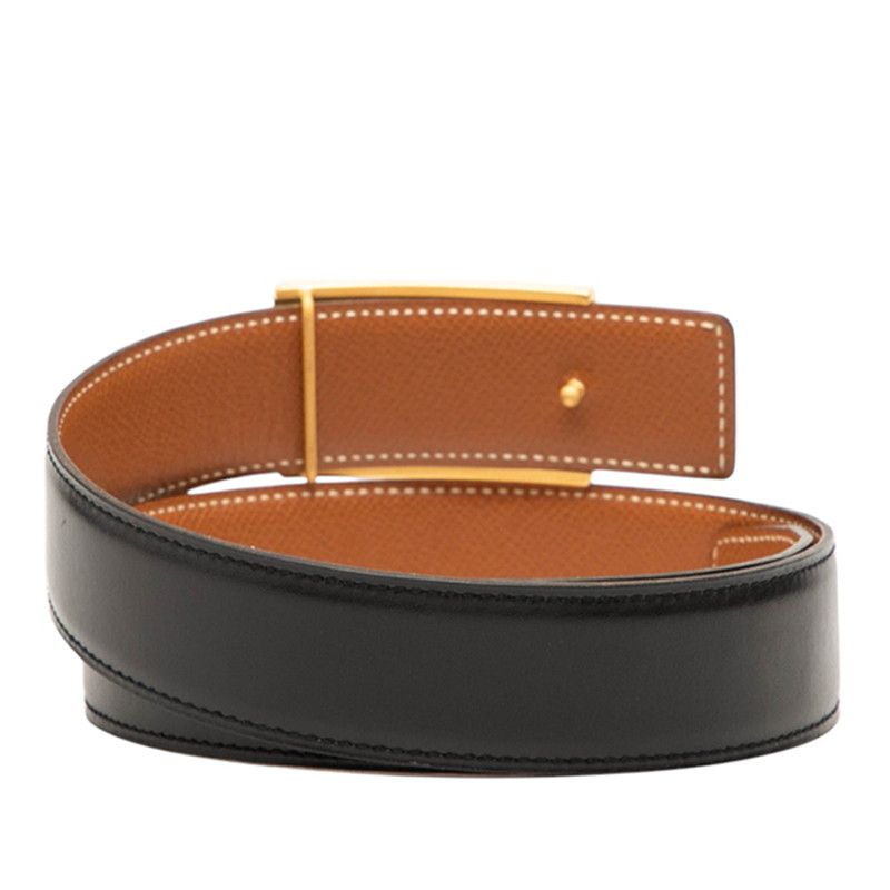 Hermes Horse Kit Belt Size: 65 Black Brown Leather Women Hermes
