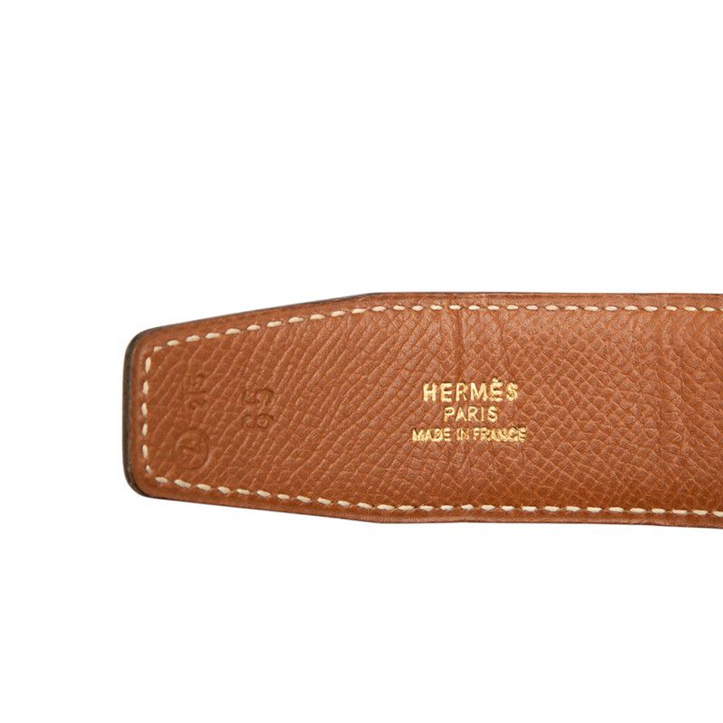 Hermes Horse Kit Belt Size: 65 Black Brown Leather Women Hermes