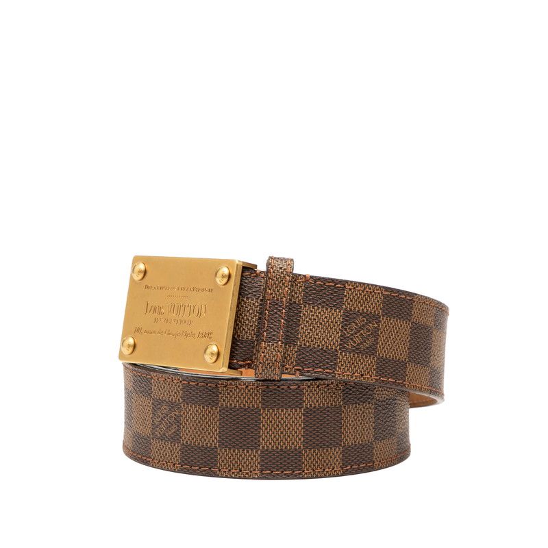 Louis Vuitton Damier Santure Neo En Venture Belt Size: 100/40 M9234 Ebène Brown