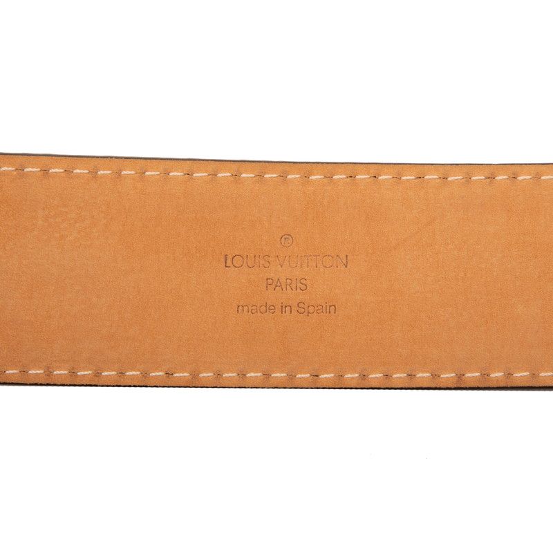 Louis Vuitton Damier Santure Neo En Venture Belt Size: 100/40 M9234 Ebène Brown