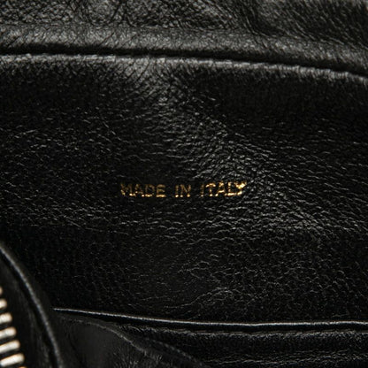 Chanel Coco Mark Fringe Crossbody Chain Shoulder Bag Black Lambskin Women Chanel