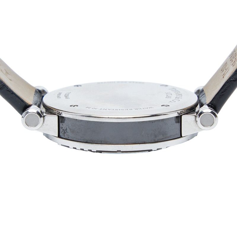 Tiffany & Co Atlas Z1301.32.11a10a71a Black Silver Stainless Steel Ceramic