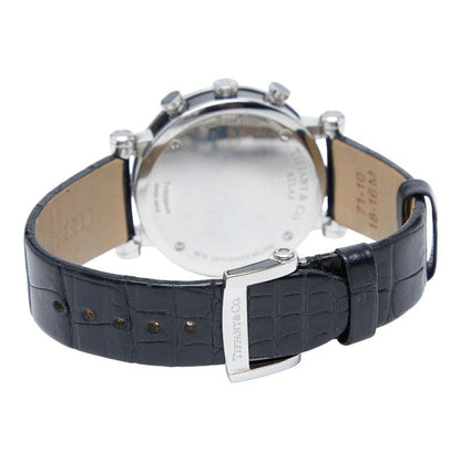 Tiffany & Co Atlas Z1301.32.11a10a71a Black Silver Stainless Steel Ceramic