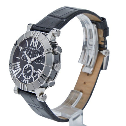 Tiffany & Co Atlas Z1301.32.11a10a71a Black Silver Stainless Steel Ceramic