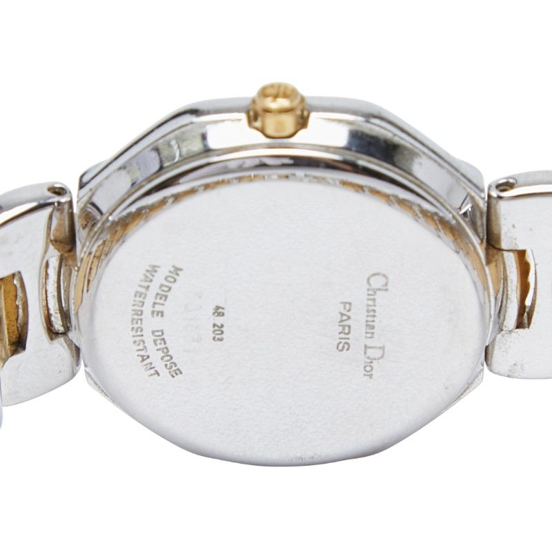 Dior Octagon Silver Gold Stainless Steel Plated Ladies Dior