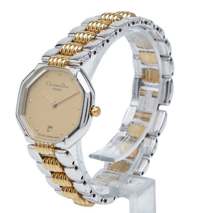 Dior Octagon Silver Gold Stainless Steel Plated Ladies Dior