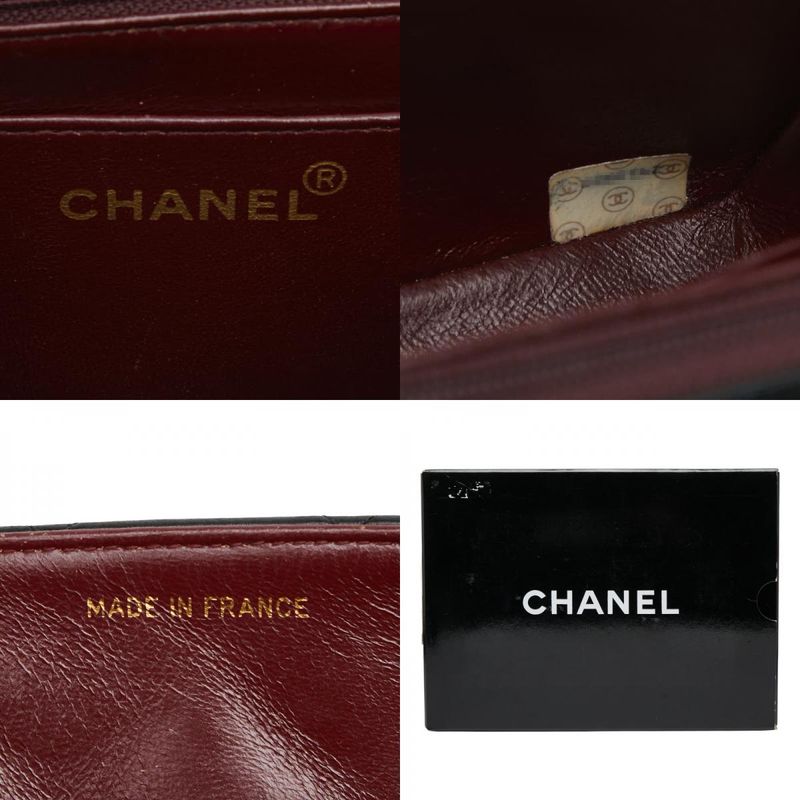 Chanel Coco Mark Matelasse 25 Diana Chain Shoulder Bag No 1 Black Lambskin