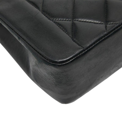 Chanel Coco Mark Matelasse 25 Diana Chain Shoulder Bag No 1 Black Lambskin