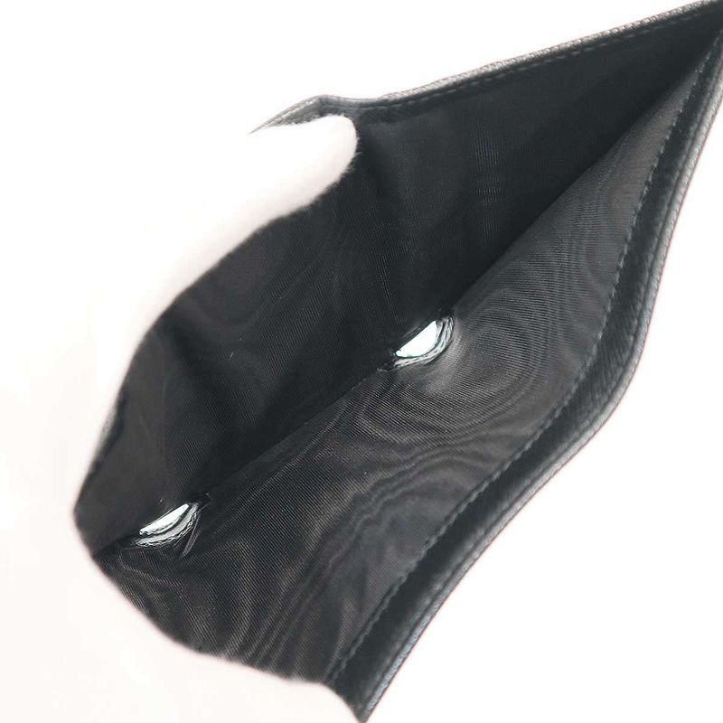 Prada Logo Plate Saffiano Leather Compact Wallet 2mh041 Black