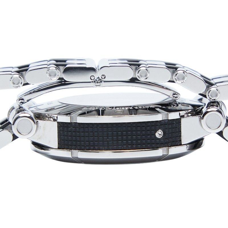 Tiffany & Co Atlas Silver Black Stainless Steel Rubber Men's Tiffany & Co