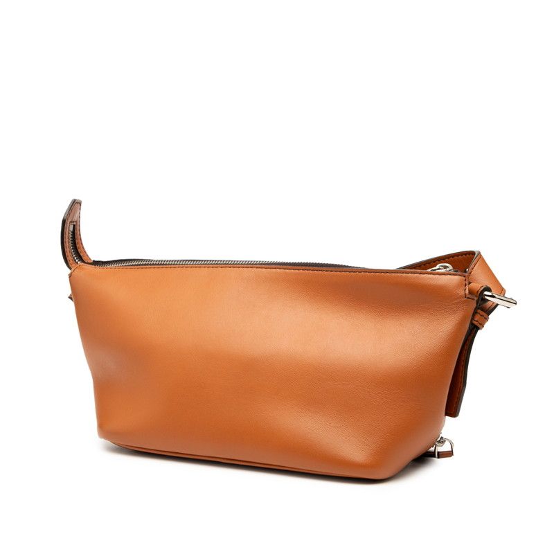 Fendi Logo 7va526 Brown Leather Women's Fendi