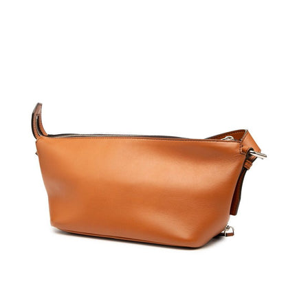 Fendi Logo 7va526 Brown Leather Women's Fendi