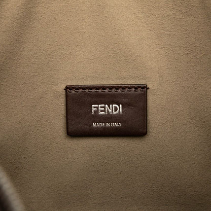 Fendi Logo 7va526 Brown Leather Women's Fendi