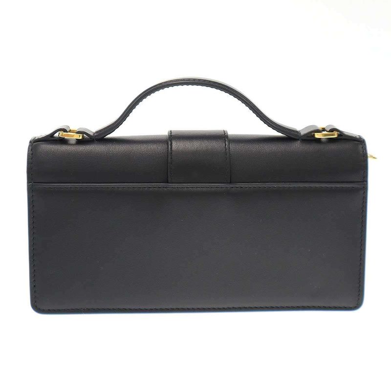 Christian Dior Miss Montaigne Mini Shoulder Bag in Black Smooth Calfskin