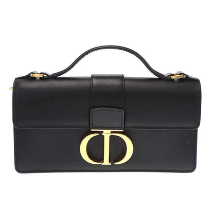 Christian Dior Miss Montaigne Mini Shoulder Bag in Black Smooth Calfskin
