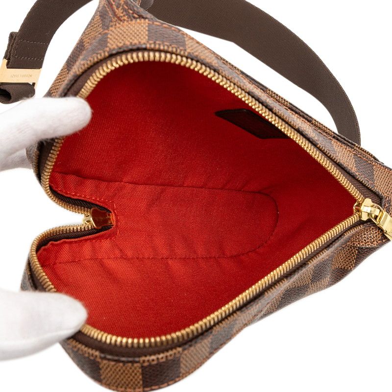 Louis Vuitton Damier Geronimos Shoulder Bag Body Bag Waist Bag N51994 Brown PVC