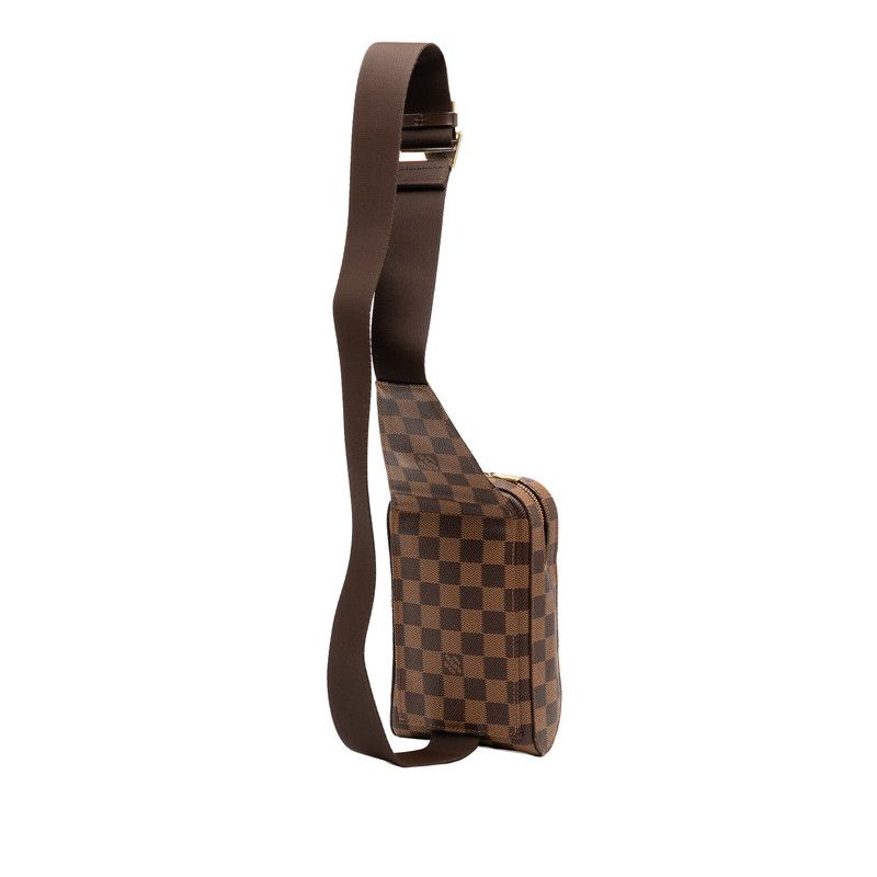 Louis Vuitton Damier Geronimos Shoulder Bag Body Bag Waist Bag N51994 Brown PVC