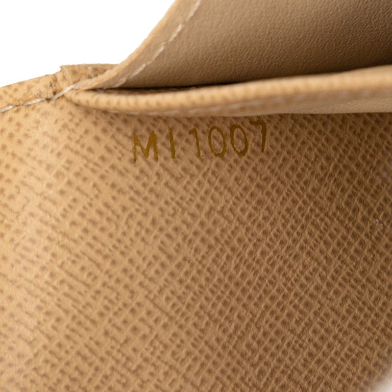 Louis Vuitton Monogram Dantele Portefeuille Sarah M95389 Brown Gold PVC Leather