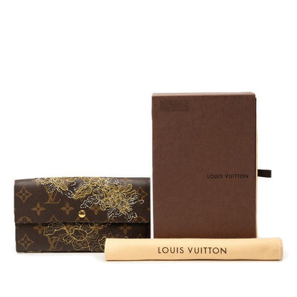 Louis Vuitton Monogram Dantele Portefeuille Sarah M95389 Brown Gold PVC Leather