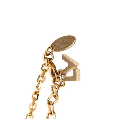 Louis Vuitton Pendant Charmy Pearl Monogram Flower M75443 Gold Plated Ladies