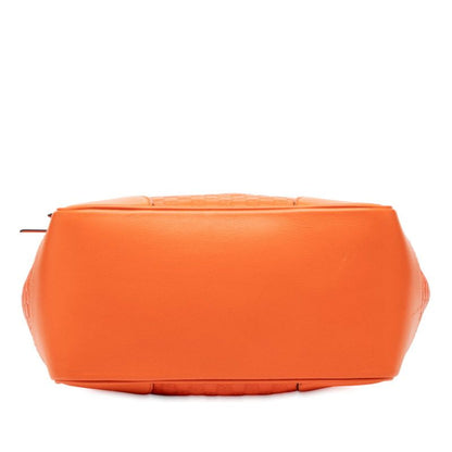 Gucci Micro Guccissima Handbag Shoulder Bag 2WAY 449241 Orange Leather Ladies