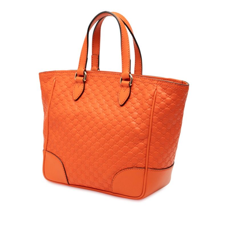 Gucci Micro Guccissima Handbag Shoulder Bag 2WAY 449241 Orange Leather Ladies