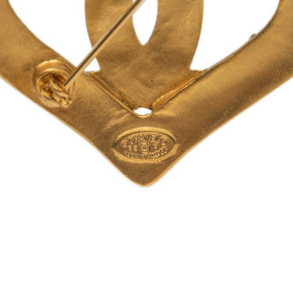 Chanel Vintage Coco Mark Heart Chef Gold Plated Women's Chanel