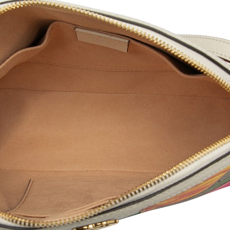 Gucci GG Supreme Flora Sherry Line Crossbody Shoulder Bag 499621 Beige Epony