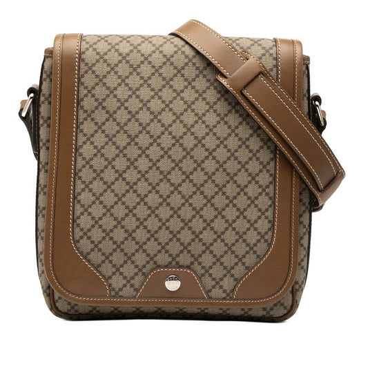 Gucci Diamante Diagonal Shoulder 295679 Beige PVC Leather Women's Gucci